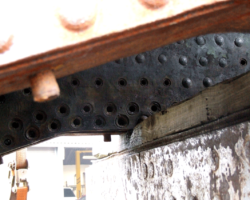 The foundation ring from another angle showing the work carried out.