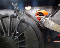 The first stage of painting is to remove the ten years’ accumulation of grease and dirt. This takes time and a lot of hard work!