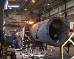 Neil begins to remove the smokebox. Image: John Oates