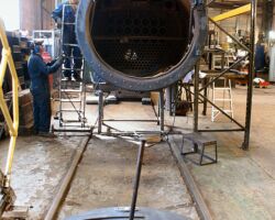 The smokebox door is removed. Image: John Oates