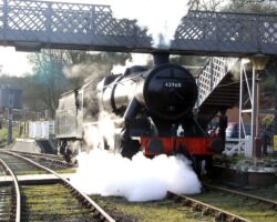 At Highley running round for the first run to Bridgnorth - pic: Jim Norman