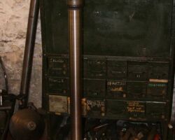 One completed Piston rod in the machine shop. The piston rods have been skimmed to give them a very smooth finish.