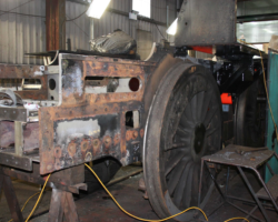 The main frame exposed.