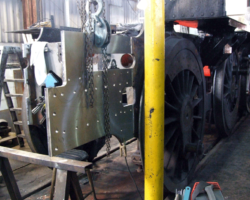 Outside view of the right hand extension in position.