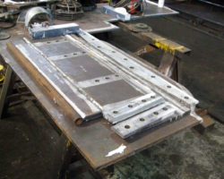 New steelwork ready prepared to be fitted to the new assembly when ready.