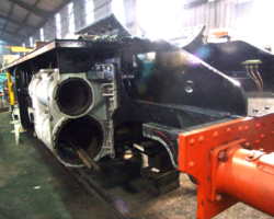 The front frames have received their gloss black top coats.