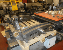 Moving on to the machine shop, some shots of work in progress ready for the future. The expansion links back from grinding and in the process of having new bolts made to replace the old (and tatty) ones seen here.