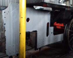 Undercoat is applied as the frames are cleaned up.