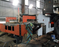 The dragbox prior to final rivets from another angle.