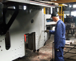 Inevitably, as soon as the riveters moved on, the painters moved in!