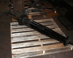 The brake standard after removal - this was done to make replacing the apron plate work easier.