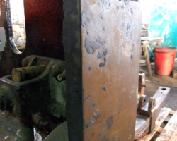 This is the front face of the right hand driving axlebox guide. Again, note the markings.