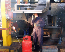 No report of this overhaul would be complete without a mention of the painters, still at work with lots of new steel to be covered.