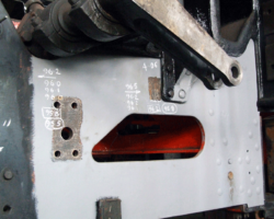 Further measurement and marking. Presumably, it all makes sense to SVR Engineer Brian…!