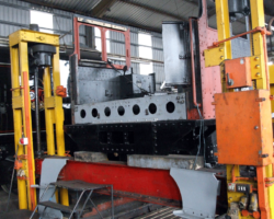 More platework returned to the footplate end of the loco.