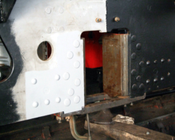 This completes the riveting work to the frames, but the cab remains to be done.