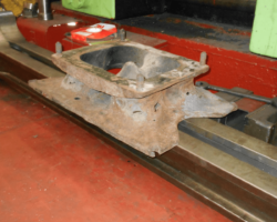 As you can see this casting is well and truly life expired! The blast pipe sits on top of the casting and would was located by the studs that are still in situ.