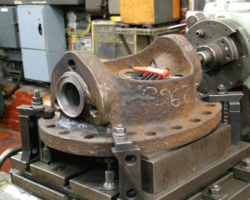 The top feed casting is currently in the machine shop having some defects corrected.