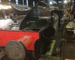 The completed work on the Left hand side running plate.