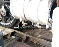 It had been necessary to dismantle the drain cock mechanisms on both side of the engine.