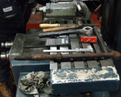 The old, worn one and its replacement are here shown for comparison.