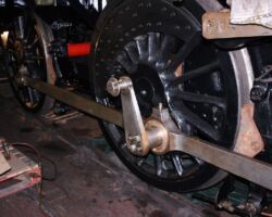 A more general view of the Right hand side showing both (somewhat rusty) brake blocks in situ.