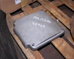 A recent arrival in the shed is the new lid casting for one of the mechanical lubricators whose existing one is cracked. This will be machined in due course and the four little slightly tapered cylindrical bits (part of the casting process) will be removed.