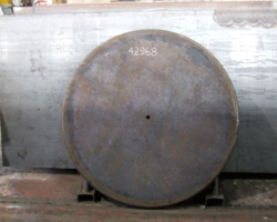 The inside of the door is lined with a sheet steel plate; the new one is seen here.