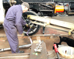 Flushed with success, we quickly decided to fit the other side, too. It seen here being slung.