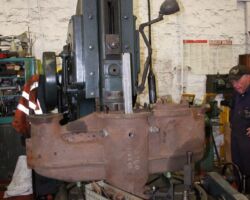 …which will allow the silver coloured steel tool holder access to the inside of the regulator space, where it is resting at the moment.