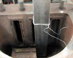 The view inside, showing the port openings and how the resurfacing will be achieved.