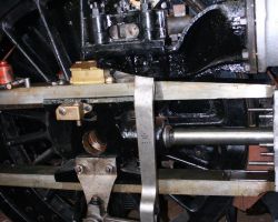 Right hand Drop link, union link and combination lever all in line and temporarily assembled.