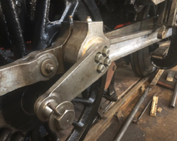This is the big end of the right hand connecting rod after it was fitted to the loco with the return crank finally secured in place.
