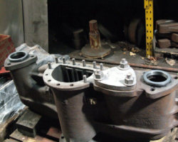 The superheater header has now passed the ultrasonic tests but awaits a hydraulic test.