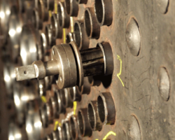 The expander in the end of a tube.