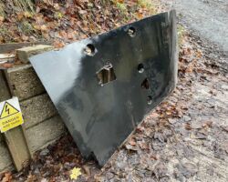 One of the sheets awaiting removal to the shed.