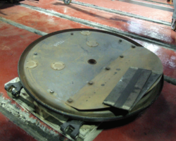 The lining plate inside the smokebox door is now fitted.