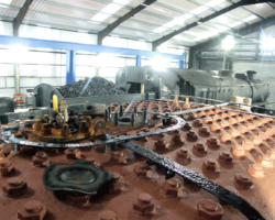 Another view across the firebox but from the left side. There is no physical connection between the crinoline and the firebox to position it at the top, so finding each band a home between the stay nuts was also needed.