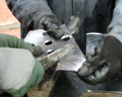 The material contains a thin metallic strip so shears are needed.