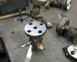 A gasket in place.