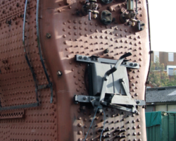 The firedoors and gauge frames are fitted, as too are the safety valves, not visible here.