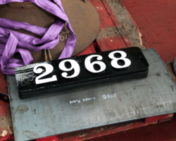 And outside, the all-important number plate!