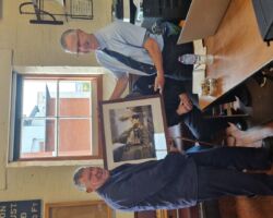 At the start of the AGM, Ian Marshall (Secretary) presented John Bowater - retired Engineering Officer with a Print of the Lickey Incline. As thanks for his many years of dedication to the SMF, and his continued hard work at Bridgnorth leading the volunteer working parties.