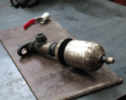 The whistle was almost ready to go on but looked a little shabby so received
a quick polish.