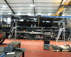 The present external state of the engine, with gloss paint applied all over.