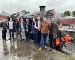 The SMF's Committee of management (L-R) Peter Holder, Oliver Speke, John Tidmarsh, Jim Norman, Ian Marshall, John Ashton, Richard Greaves, Howard Bowling and James Cooper.