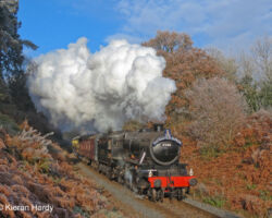 2968 Departing Bridgnorth with the Enchanted Express on Saturday 2nd December 2023 - Credit: Kieran Hardy
