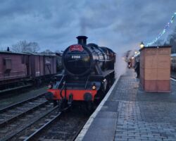 Darkness began to fall as we stopped at Bewdley.
