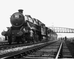 42968 on a brake van special during its working life with British Railways - B Taylor