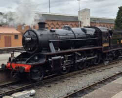 On the 30th August back at the SVR 13268 carried out fooaplte rides within station limits due to the fire-risk diesel was filling in for steam. Photo: Rob Newman 30.08.25